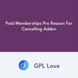 Paid Memberships Pro Reason For Cancelling Addon Paid Memberships Pro Reason For Cancelling Addon
