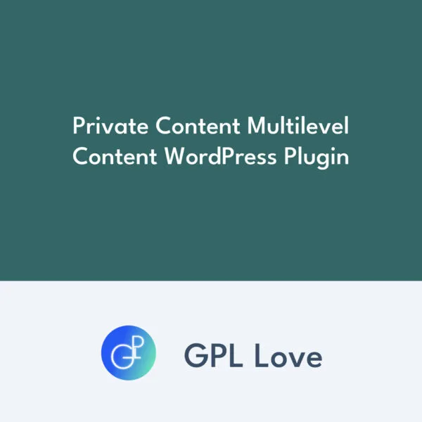 Private Content Multilevel Content WordPress Plugin