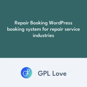 Repair Booking WordPress booking system for repair service industries