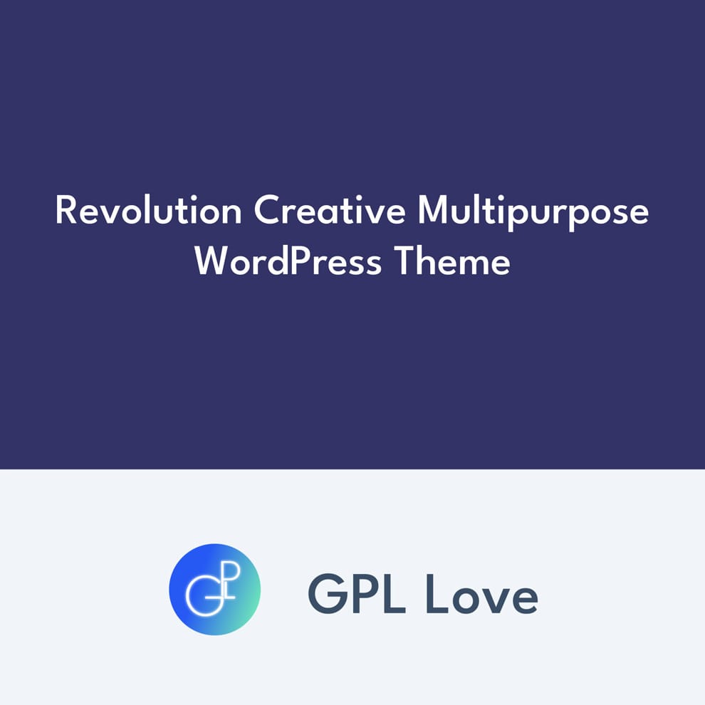 Revolution Creative Multipurpose WordPress Theme • GPL Love