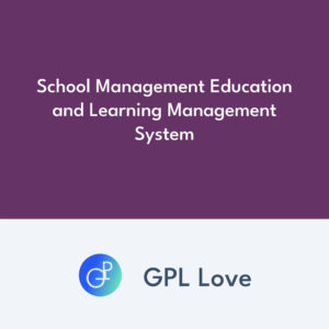 School Management Education and Learning Management System