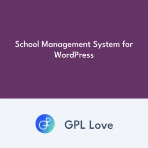 School Management System for WordPress