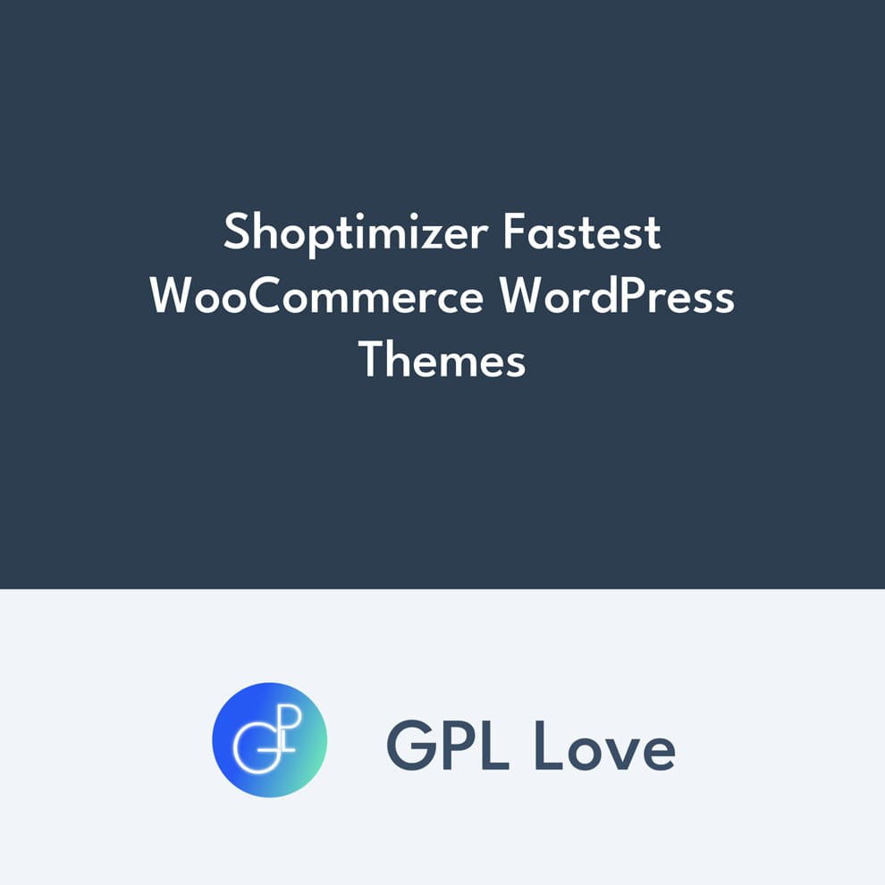Shoptimizer Fastest WooCommerce WordPress Themes
