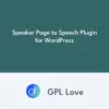 Speaker Page to Speech Plugin for WordPress