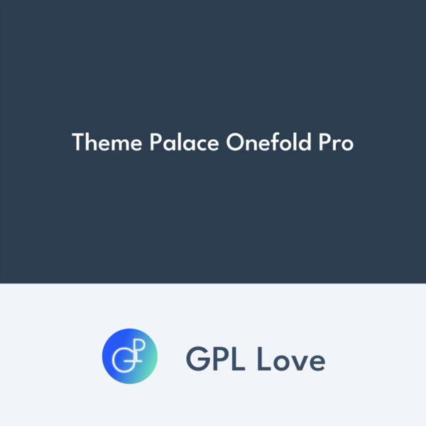 Theme Palace Onefold Pro Theme Palace Onefold Pro