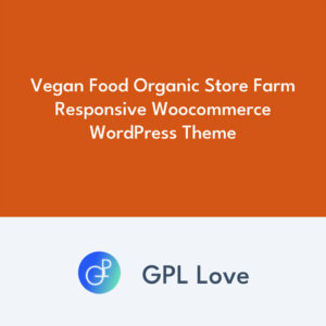 Vegan Food Organic Store Farm Responsive Woocommerce WordPress Theme