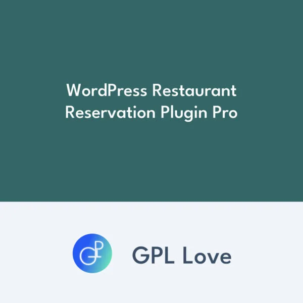 WordPress Restaurant Reservation Plugin Pro