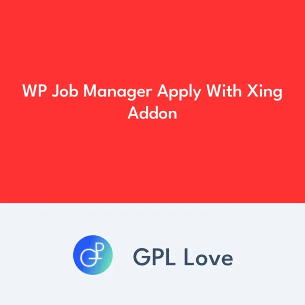 WP Job Manager Apply With Xing Addon
