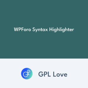 WPForo Syntax Highlighter