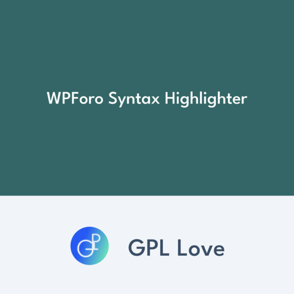 WPForo Syntax Highlighter WPForo Syntax Highlighter