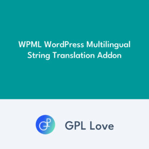 WPML WordPress Multilingual String Translation Addon